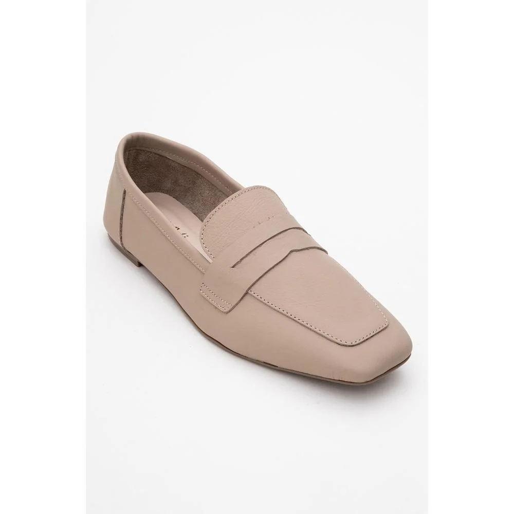 Morne - Mocasines de piel beige oscuro