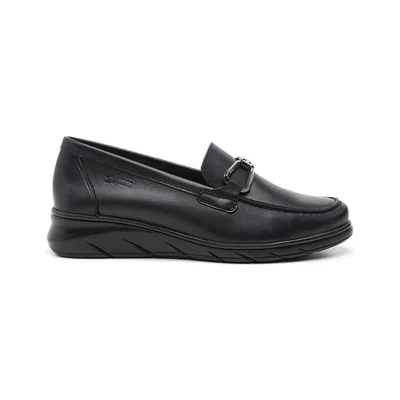 Mocasin Herraje para Mujer, Color Negro 24 Hrs