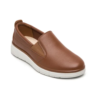 Mocasines Suela Alta Flexi Turan en Piel para Mujer