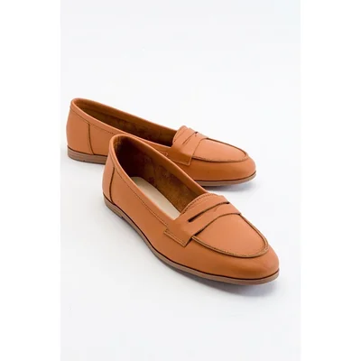 Dorothy - Mocasines de piel naranja