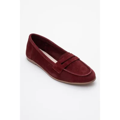 Dorothy - Mocasines de ante burdeos