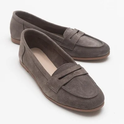 Dorothy - Mocasines de ante marrón oscuro
