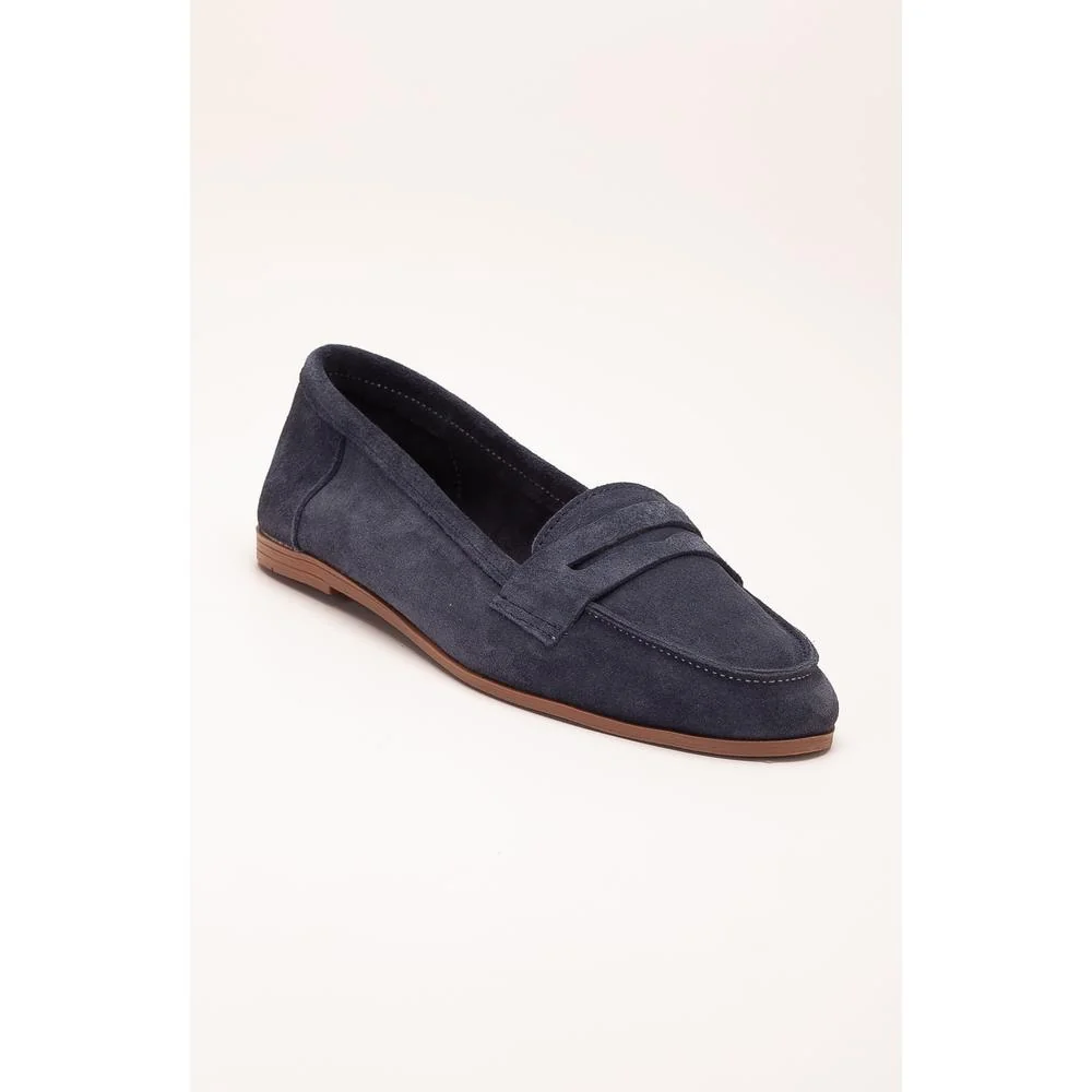 Dorothy - Mocasines de ante azul marino