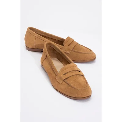 Dorothy - Mocasines de ante marrón coñac