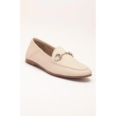 Penny - Mocasines Horsebit De Cuero Beige