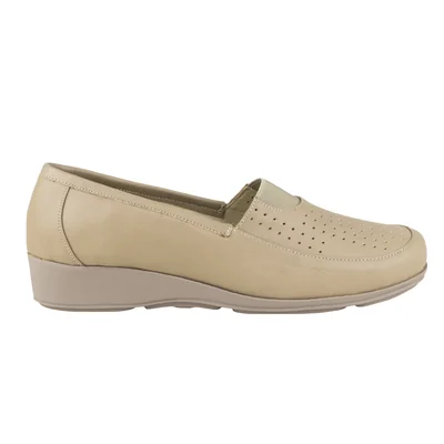 Mocasín Slip On Mujer Confort Semivestir Capricho 319 Nude