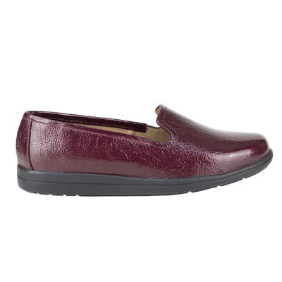 Mocasines Vestir Mujer Slip On 72032 Vino Capricho Clásicos