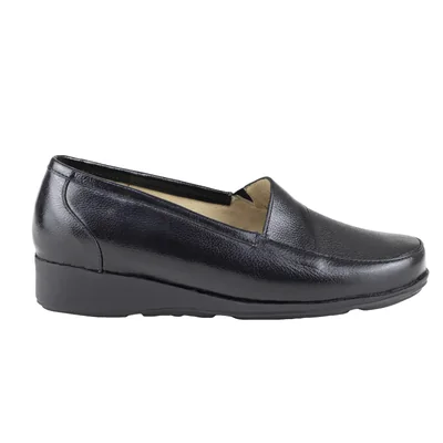 Mocasín Mujer Negro Clásico Capricho Elástico 315 Semivestir
