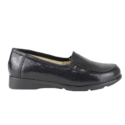 Mocasín Negro Slip On Mujer Ludolfo Cota 13006 Negro Liviano