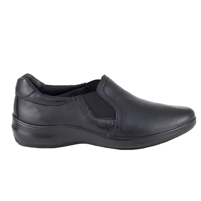 Mocasin Negro Para Mujer Acolchado 8023 Verde Tabaco Confort