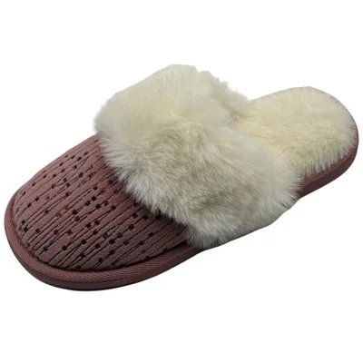 Pantufla Puntos con Felpa Comfort Fit By As para Mujer