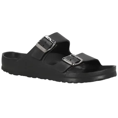 Sandalia Casual Ligera Guess Negro Aplicación Hebillas para Hombre