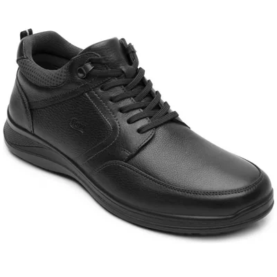 Bota en Piel Flexi Negro para Hombre