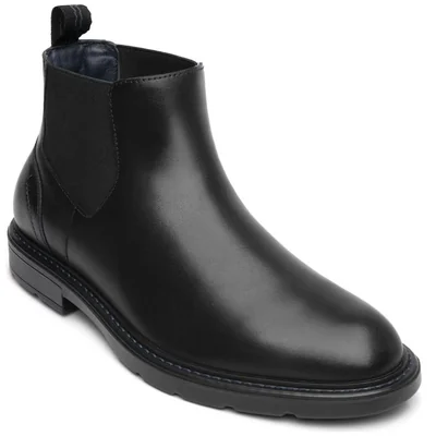 Botín en Piel Flexi Negro para Hombre
