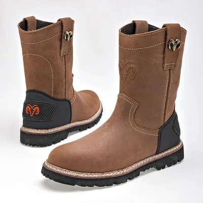 ZAPATO BOTA Ram HOMBRE EN COLOR CAMEL NEGRO 9461