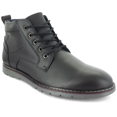 Bota Casual en Piel Moderof Negro para Hombre
