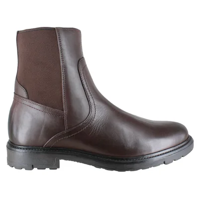 Bota Diseño Clásico Hombre Carlo Ronaldi 8011 Piel Café Bordeux Suela TR Confort Elegante