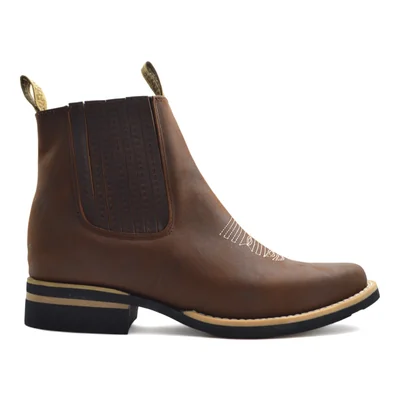 Botin Vaquero Para Caballero Tipo Rodeo 100% Piel Frayeri Tang