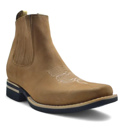 Botin Vaquero Para Caballero Tipo Rodeo 100% Piel Frayeri Arena
