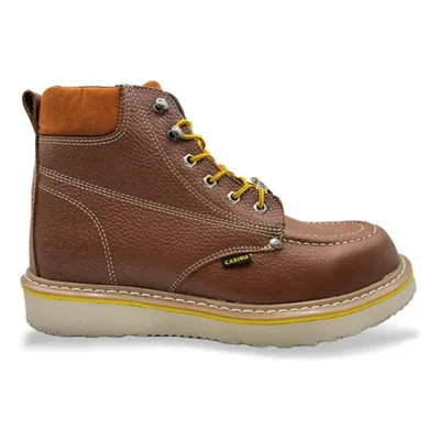 Bota De Trabajo Caribu Modelo 604 De Piel Casual