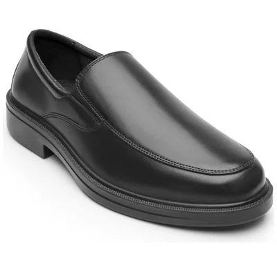 Mocasín en Piel Flexi Negro para Hombre