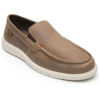 Mocasín en Piel Flexi Café para Hombre