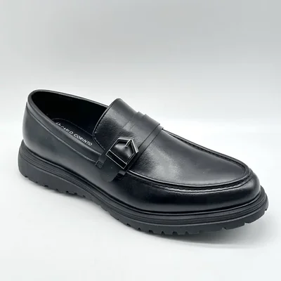 Mocasín con Hebilla Carlo Corinto Negro para Hombre