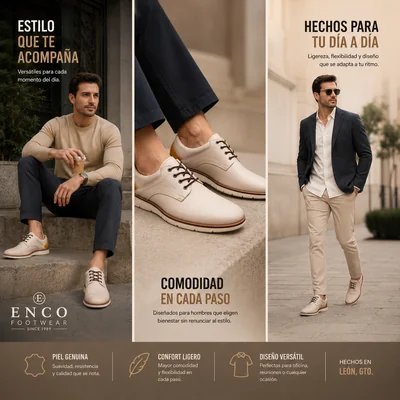 Zapato Casual Hombre Piel Genuina Cómodo Antiderrapante