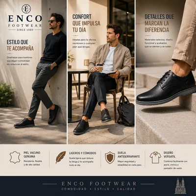 Zapato Casual Hombre Piel Genuina Cómodo Antiderrapante