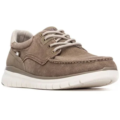 Mocasín Náutico Xti Café con Agujeta para Hombre