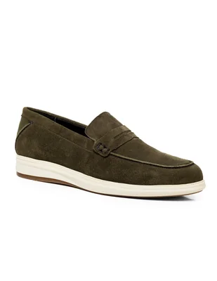 Mocasín Gamuza Hombre Hamilton Leonardo Casual Olivo