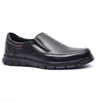 Mocasin en Piel para Hombre, Color Negro Baerchi