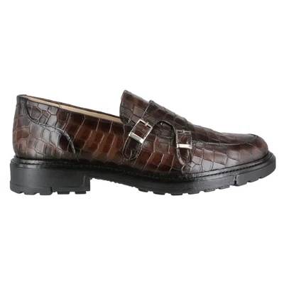 Zapato Elegante Vestir Caballero Carlo Ronaldi 8019 Res Grabada Lagarto Café Sombreado Suela TR Estilo Distinguido