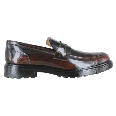 Zapato Mocasín Elegante Caballero Carlo Ronaldi 8009 Camaleón Café Suela TR Clásico Moderno