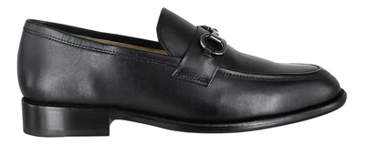 Zapato Elegante Mocasín Hombre Carlo Ronaldi 1108 Becerro Negro Cuero Casual Clásico Ideal