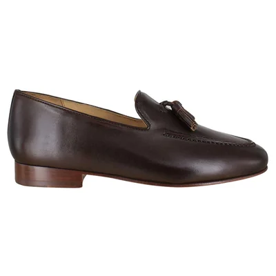 Zapato Vestir Mocasín Hombre Carlo Ronaldi 012 Becerro Bordeux Cuero Casual Comodos Estilo Distinguido