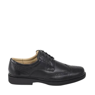 Zapato confort Derby color negro para pie diabético, marca Calzado Pazstor, mod. 825123