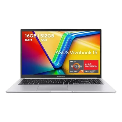 Laptop Asus VivoBook 15 AMD Ryzen 7 16GB RAM 512GB SSD 15.6" Cool Silver