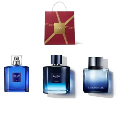 L'BEL Bleu Colección de Fragancias bleu intense, bleu night, bleu supreme, para Hombre