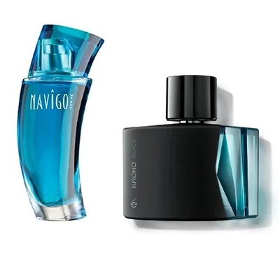 Set de Fragancias Navigo Homme jafra y Kromo Black