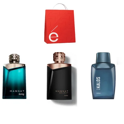 Set de Fragancias Ésika para Hombre - Magnat, Magnat Select y Kalos Action
