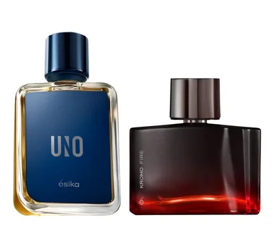 Set de Fragancias ésika UNO y Kromo Fire