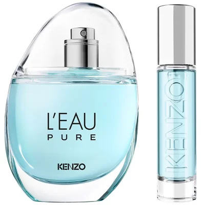 Set Edición Limitada de Fragancia Unisex Kenzo L'eau Pure Eau de Parfum 50 Ml + Perfumero de Viaje 10 Ml.