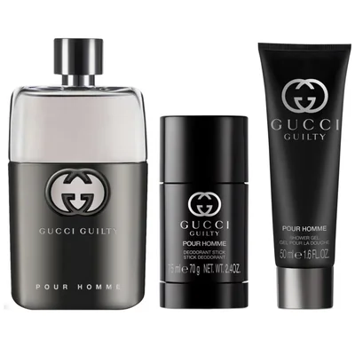 Set Eau de Toilette Gucci Guilty 90Ml Deo para Caballero