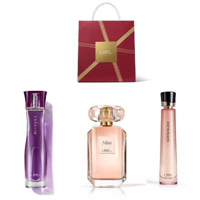 Set de Perfumes L'BEL - Mithyka, Miss y Satin Nude