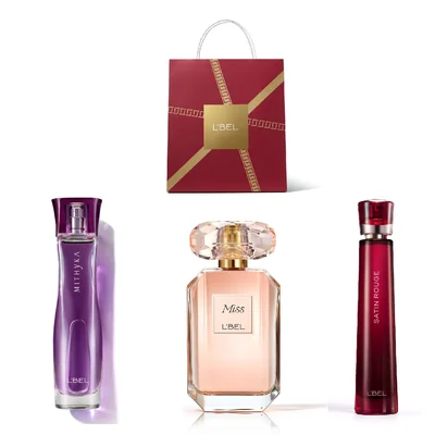 Set de Perfumes L'BEL - Mithyka, Miss L'BEL y Satin Rouge