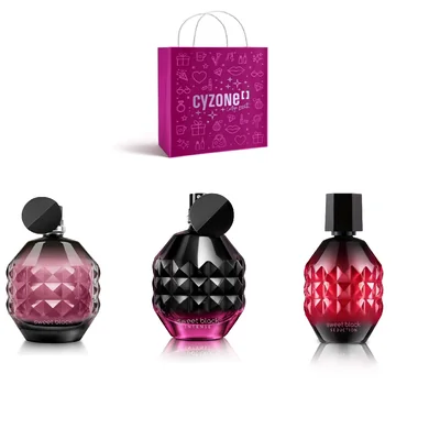 Cyzone Sweet Black, sweet black intense, sweet black seduction Colección de Perfumes