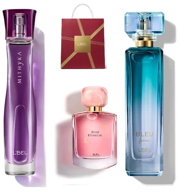 Set de Perfumes LBEL - Mythyka, Rose D'Amelie y Bleu Femme