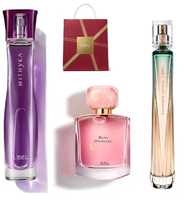 Set de Perfumes L'BEL - Mithyka, Rose D'Amélie y Escapade Samoa