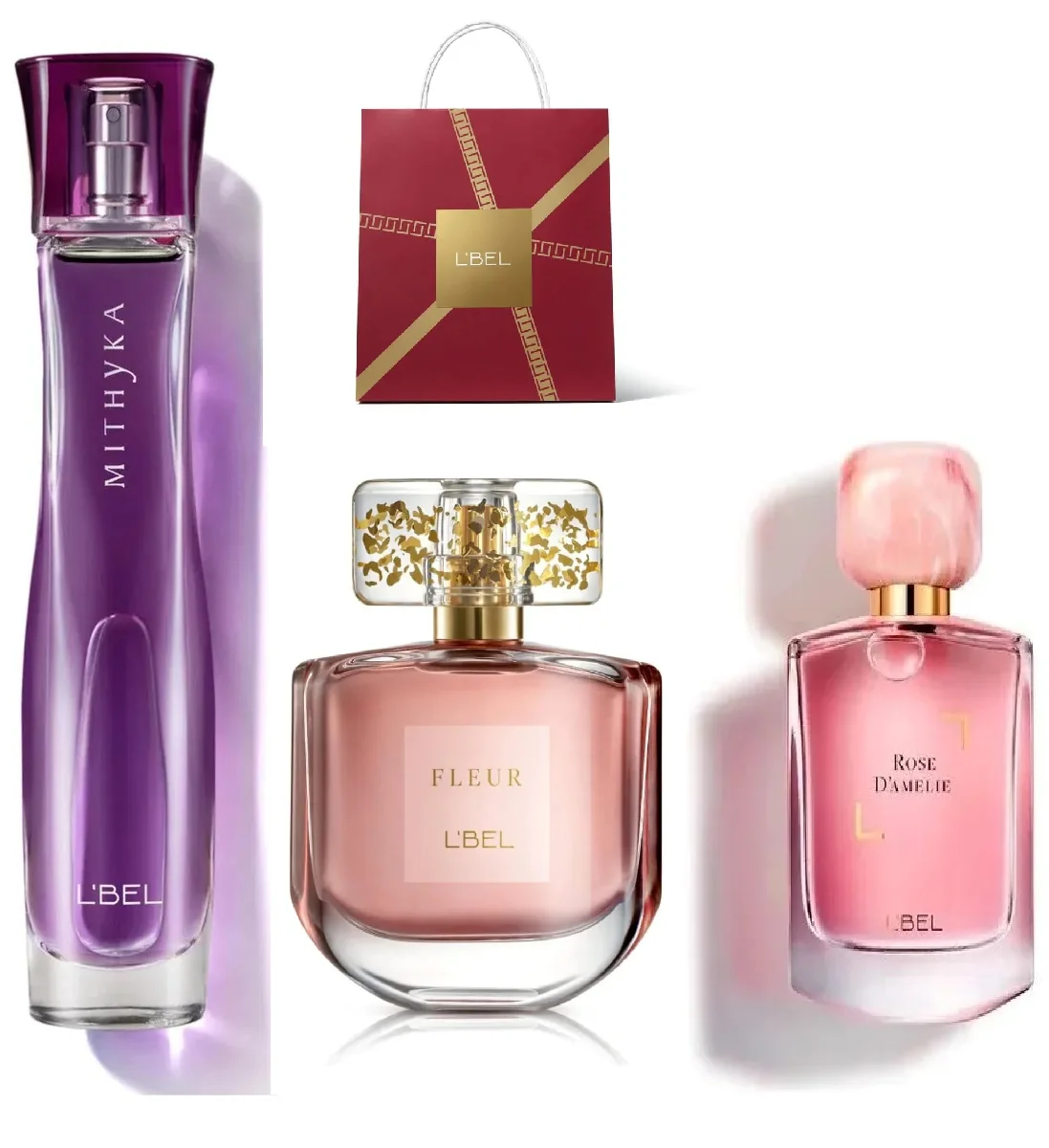 Set de Perfumes L'BEL - Mythyka, Fleur y Rose D'Amélie